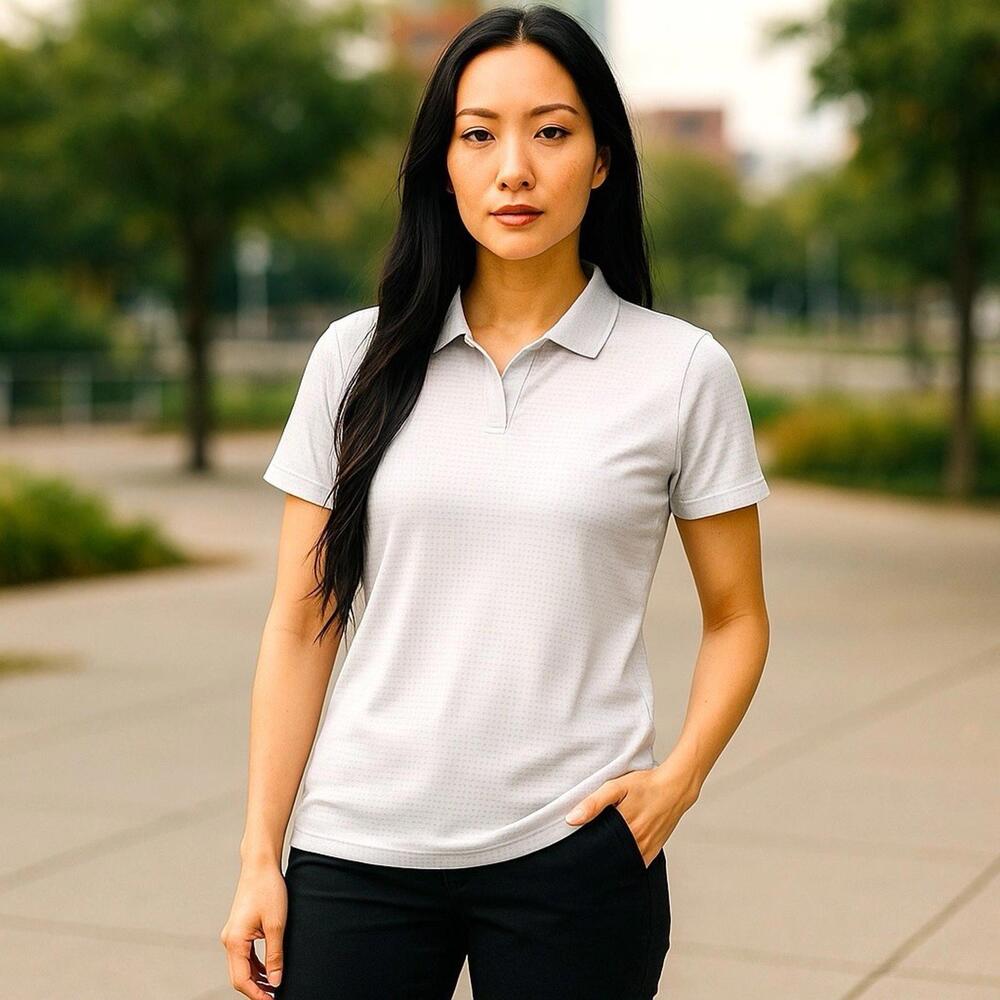 Nike Dri-Fit Golf Polo Shirt Women's Large Color-Barely Grape NWT List $55